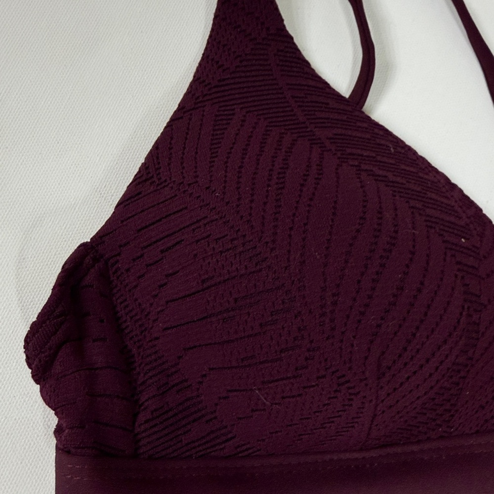 Jets Australia Triangle Bikini Top in Plum. NEW with tags. Size 8 - Picture 2 of 6